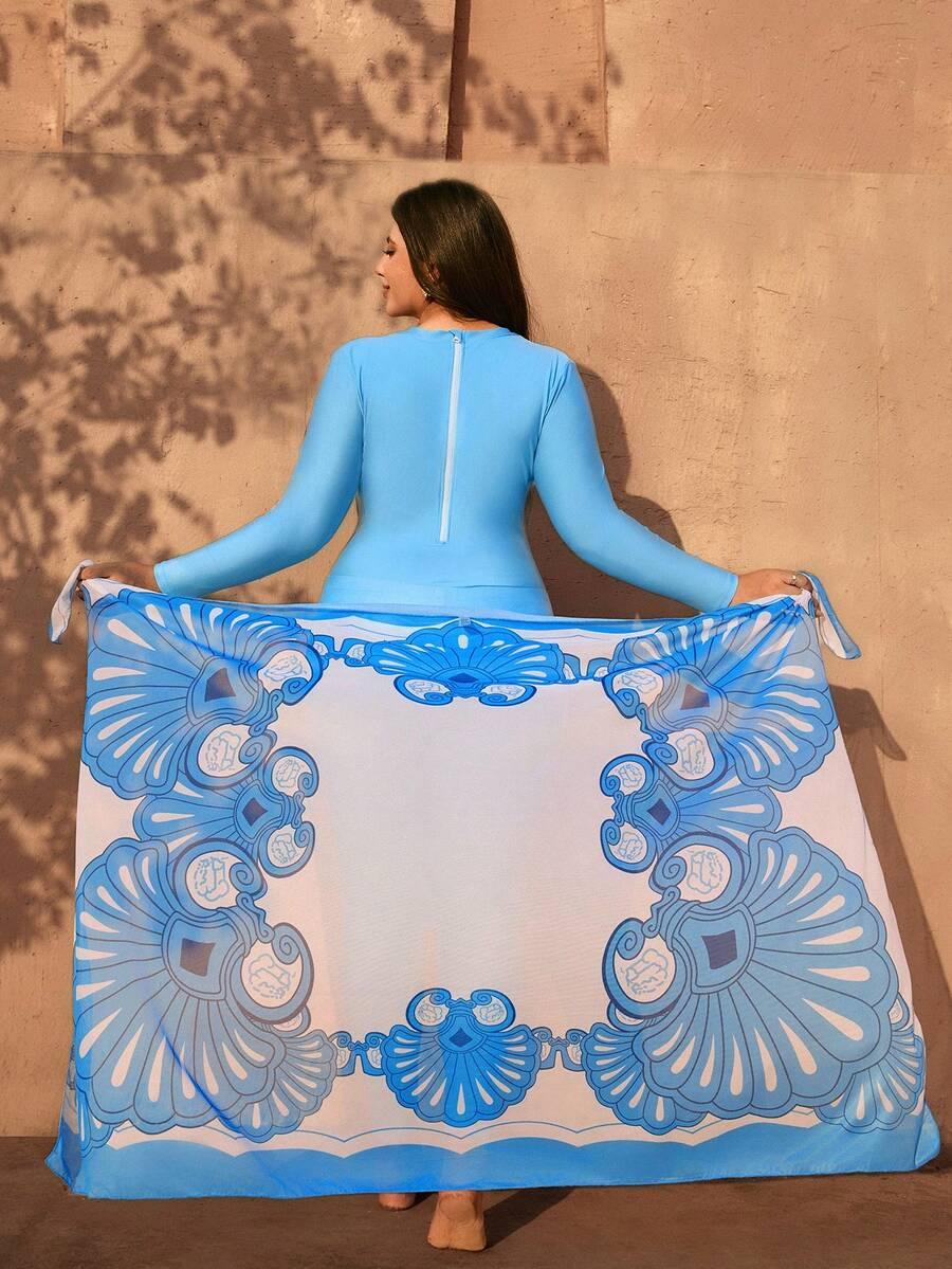 JEDNOCZĘŚCIOWY STRÓJ KĄPIELOWY  legginsy SARONG