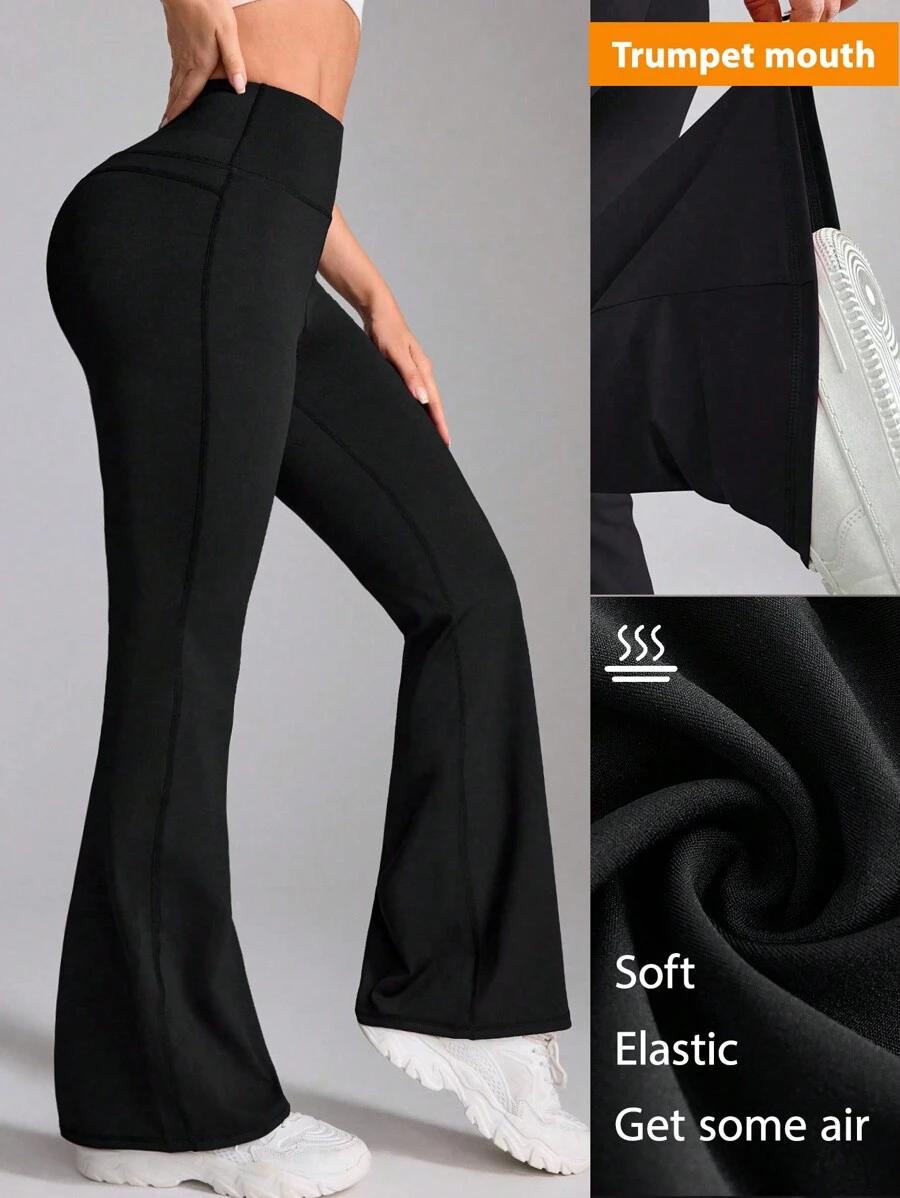 CZARNE LEGGINSY DZWONY