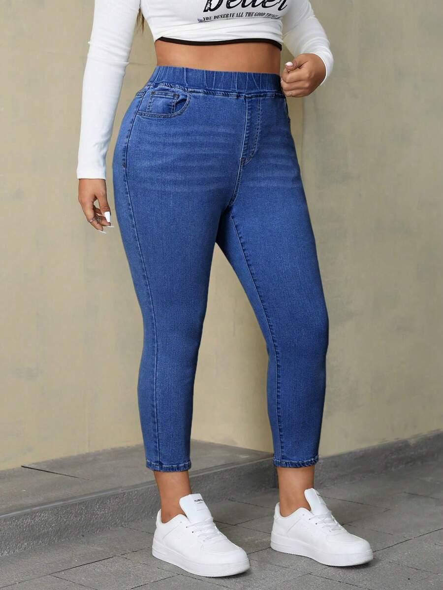 NIEBIESKIE SPODNIE JEANS
