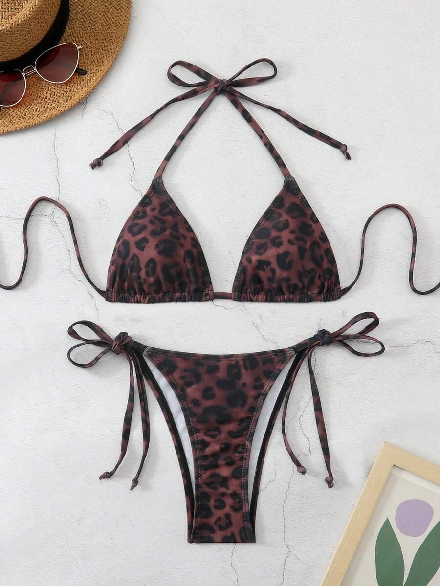 DWUCZĘŚCIOWY STRÓJ KĄPIELOWY ANIMAL PRINT