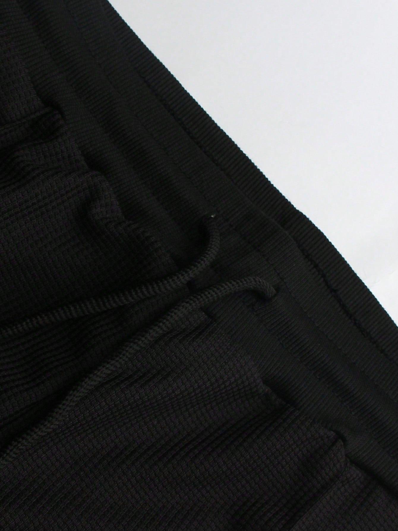 czarny komplet t-shirt spodnie