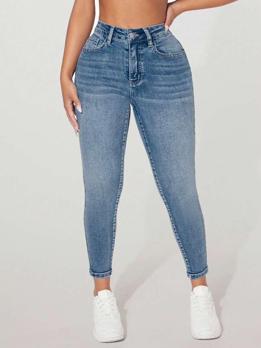 NIEBIESKIE SPODNIE JEANS