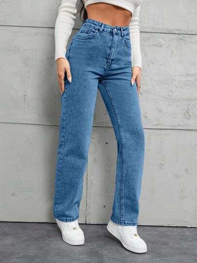 NIEBIESKIE SPODNIE JEANS