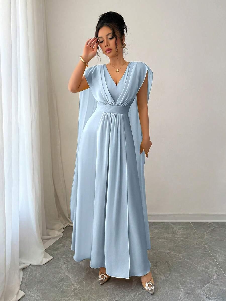 NIEBIESKA MAXI SUKIENKA 