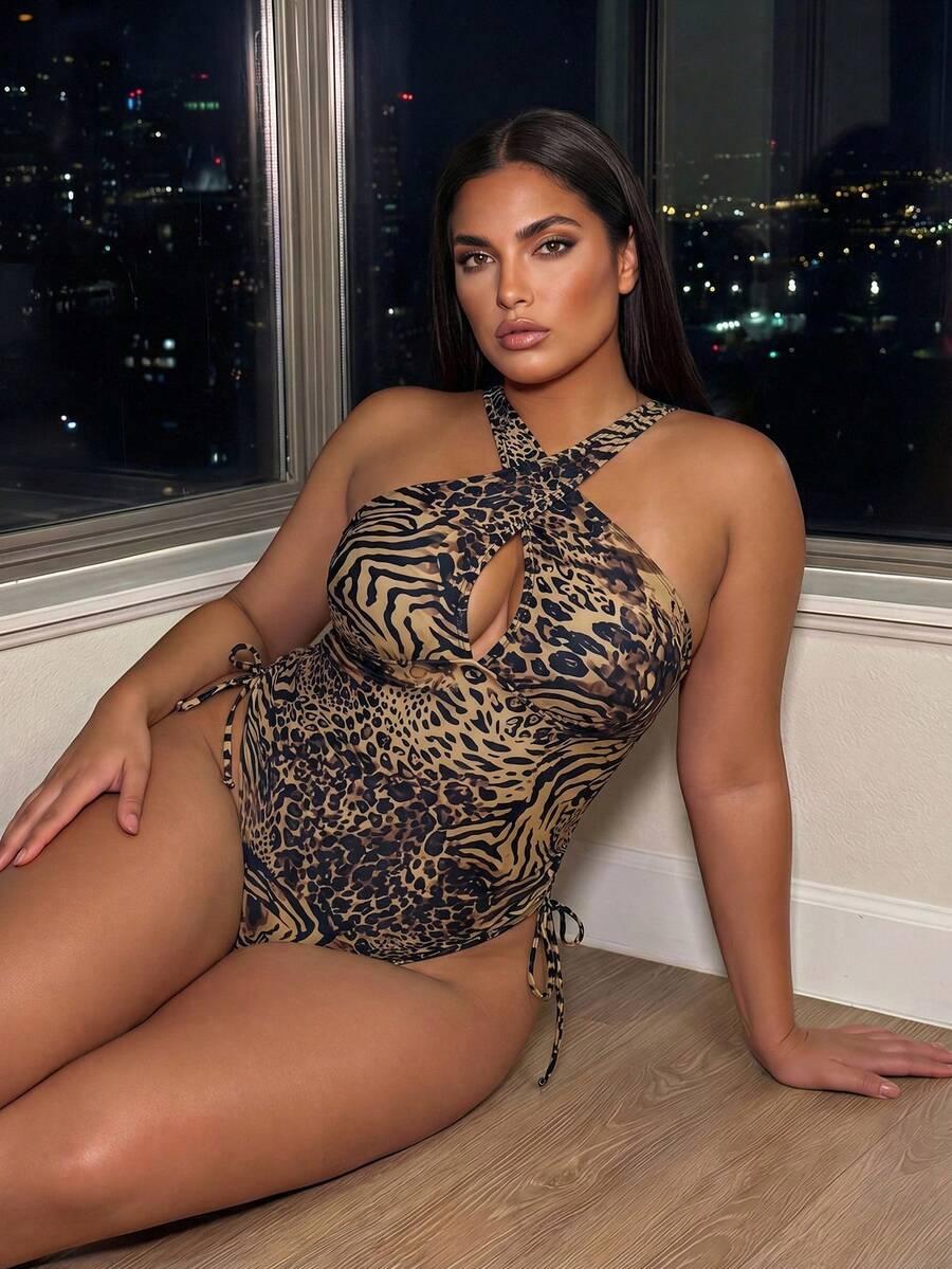 JEDNOCZĘŚCIOWY STRÓJ KĄPIELOWY ANIMAL PRINT