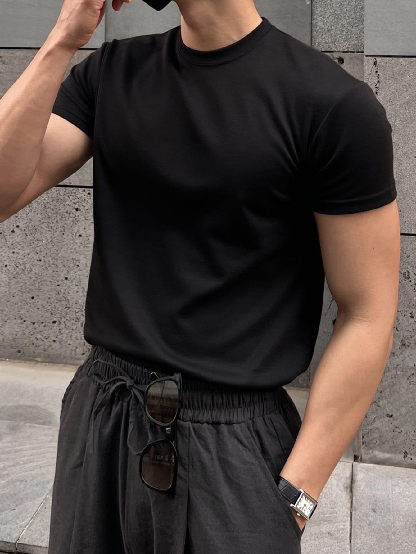 czarny T-SHIRT basic