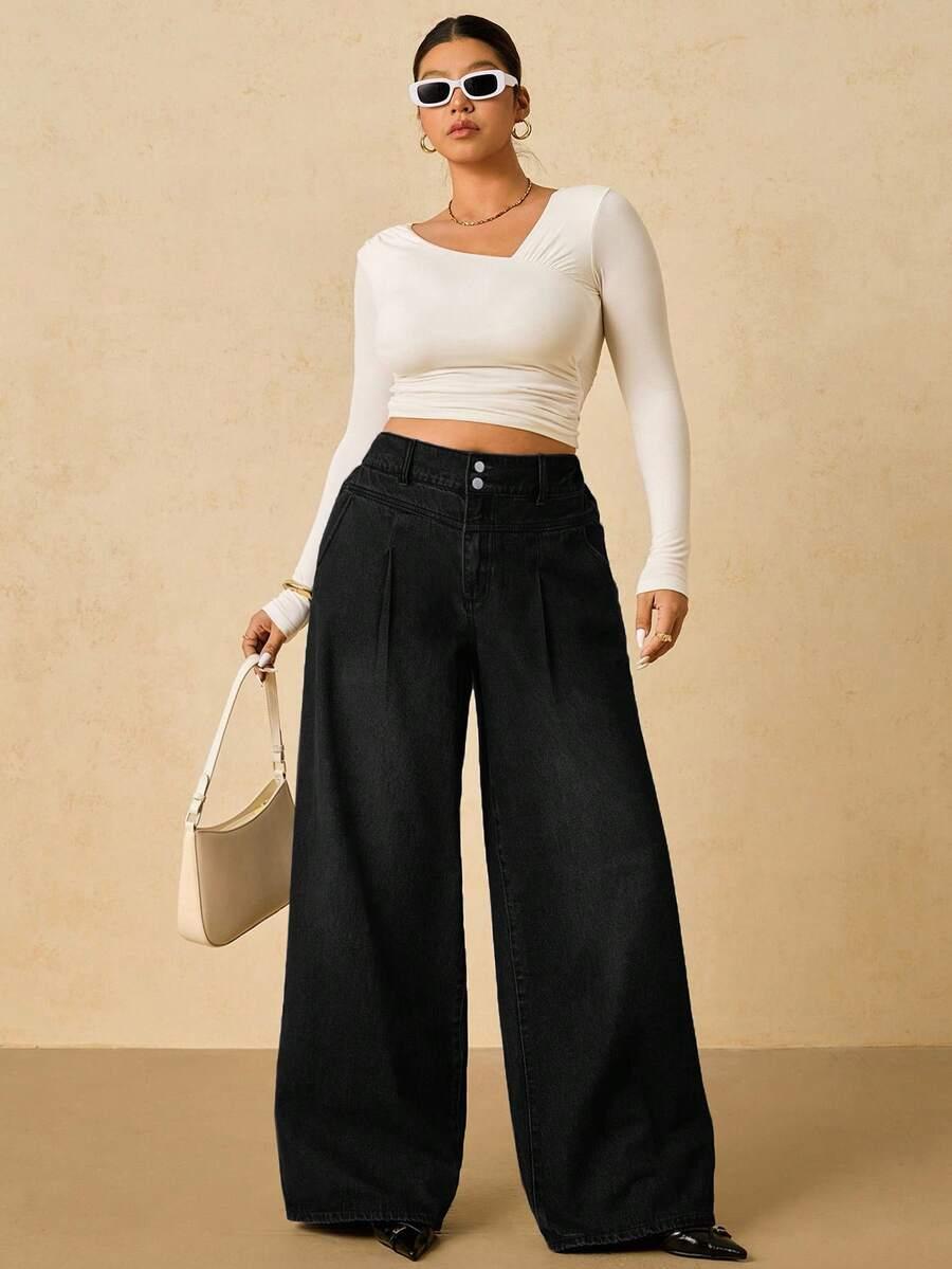 czarne spodnie jeans
