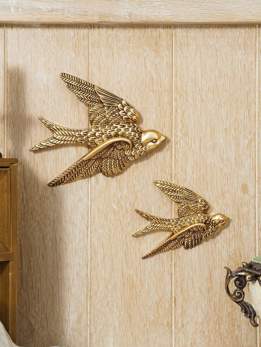 złota ozdoba na ścianę 2-pack
