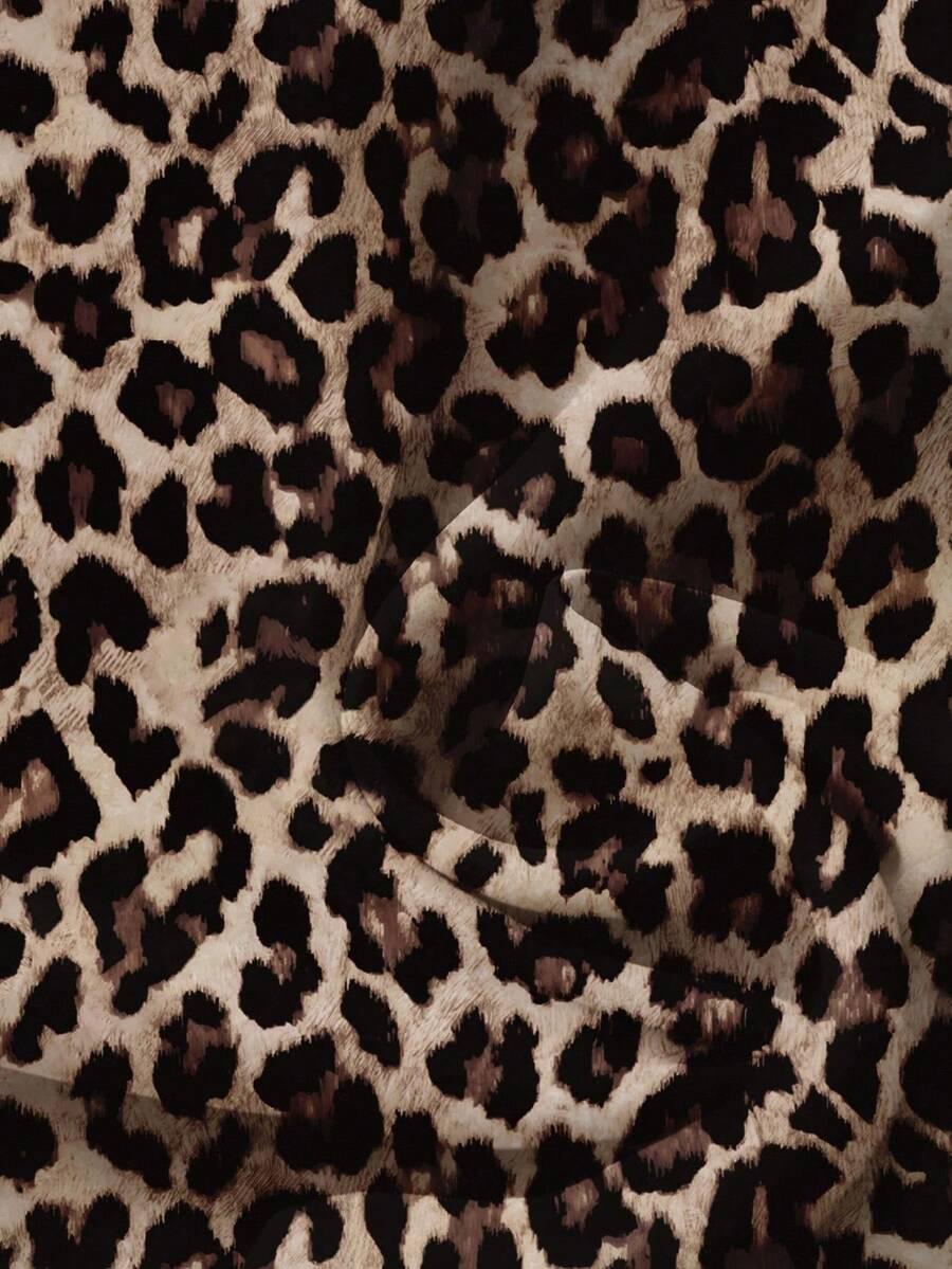BLUZKA ANIMAL PRINT KRÓTKI RĘKAW
