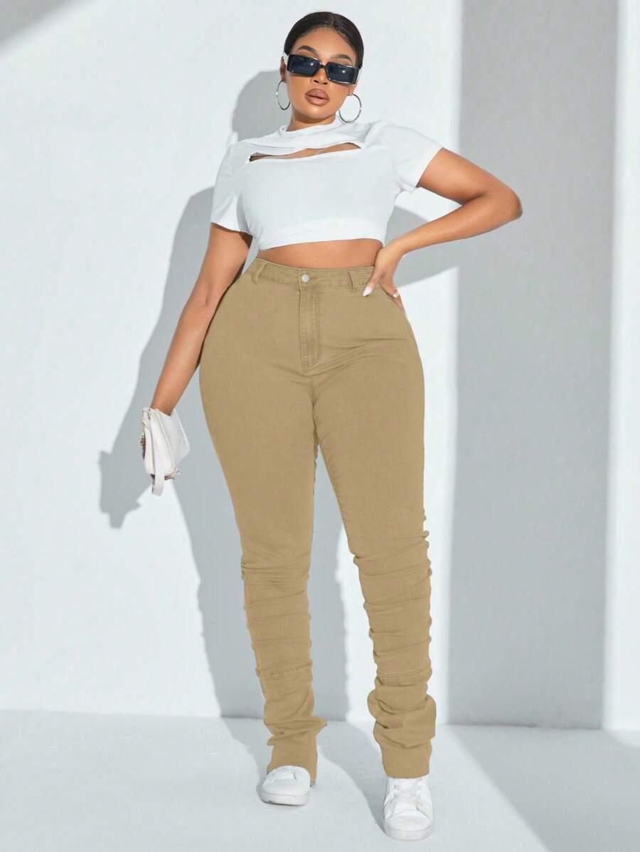 SPODNIE JEANS WYSOKI STAN