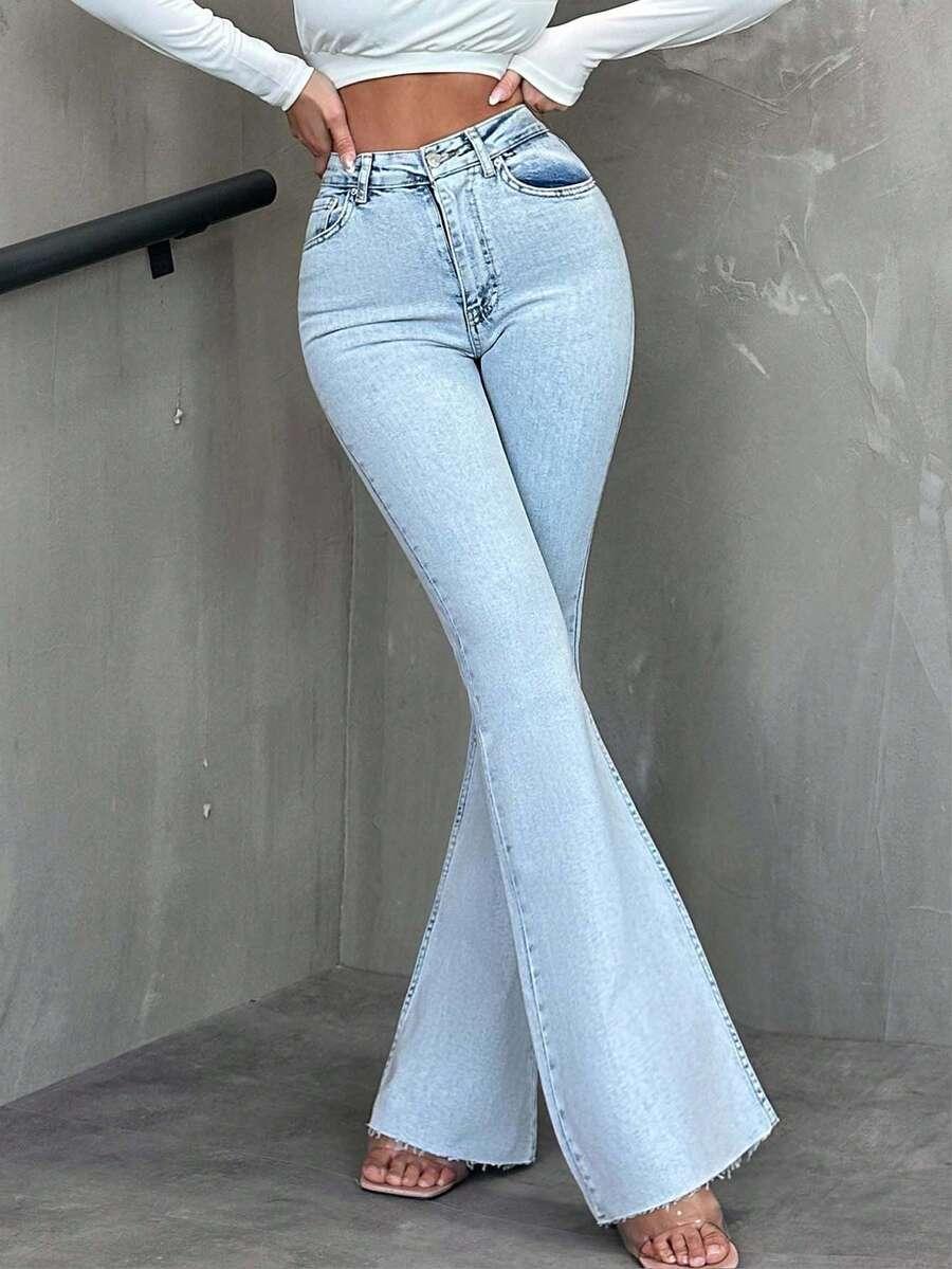 spodnie wysoki stan jeans