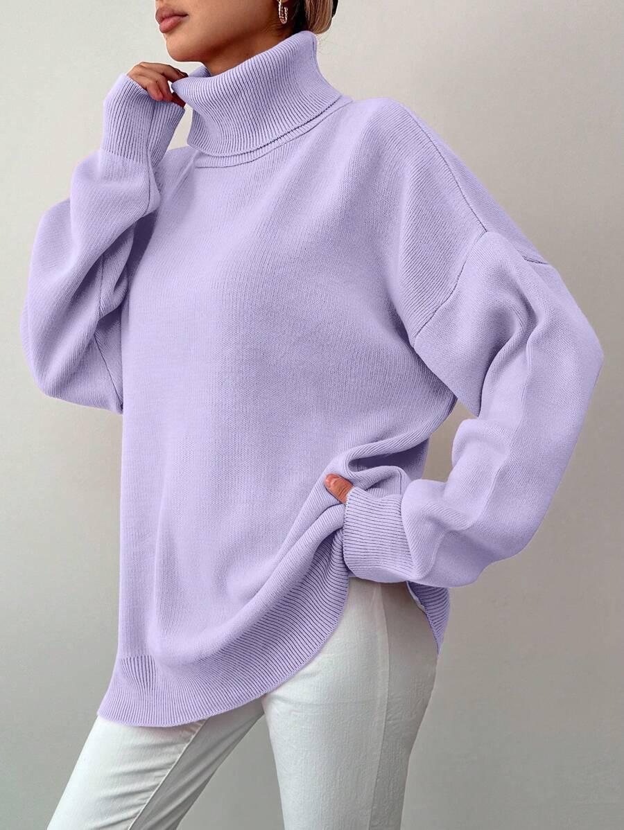FIOLETOWY SWETER GOLF