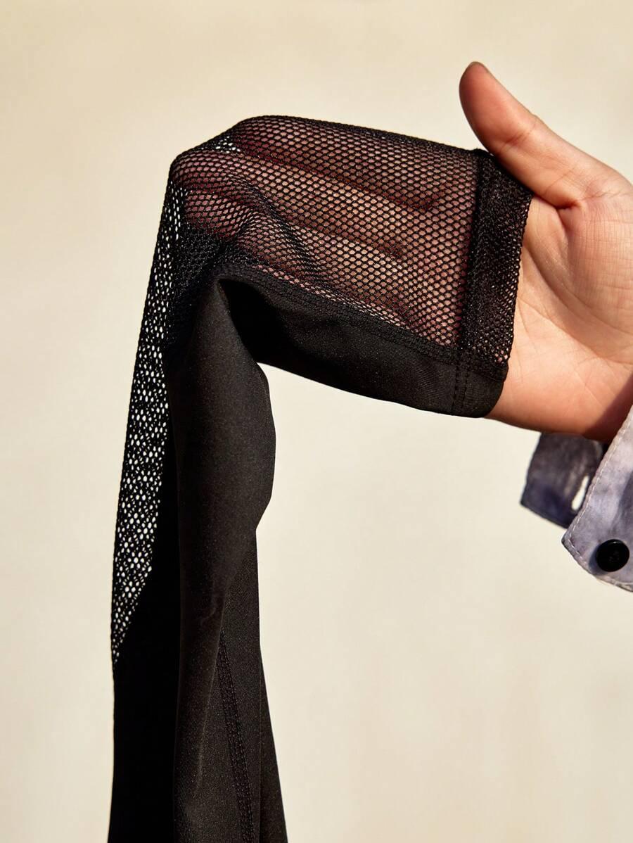 LEGGINSY Z SIATECZKOWYMI WSTAWKAMI