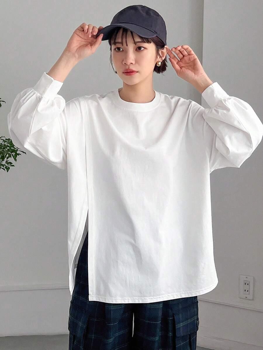 BIAŁA BLUZKA OVERSIZE 