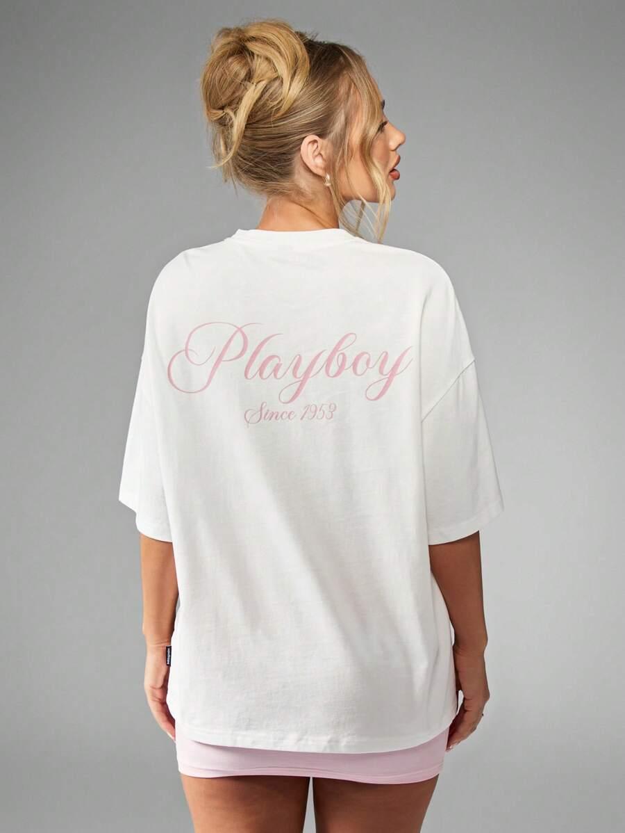 T-SHIRT DAMSKI BAWEŁNIANY Z NADRUKIEM