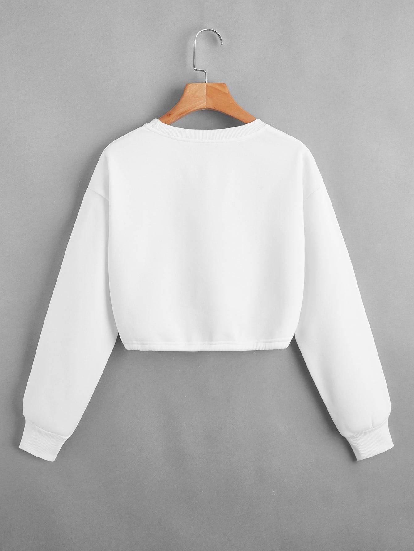 KRÓTKA BLUZA ZE ŚCIĄGACZEM