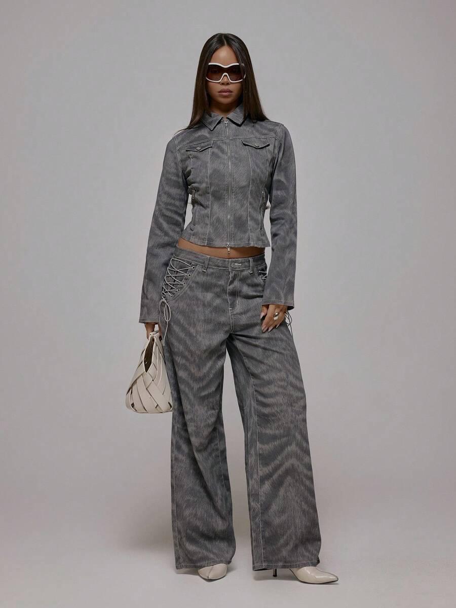 kurtka jeans zamek