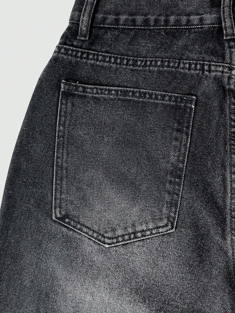 CZARNE SPODNIE JEANS