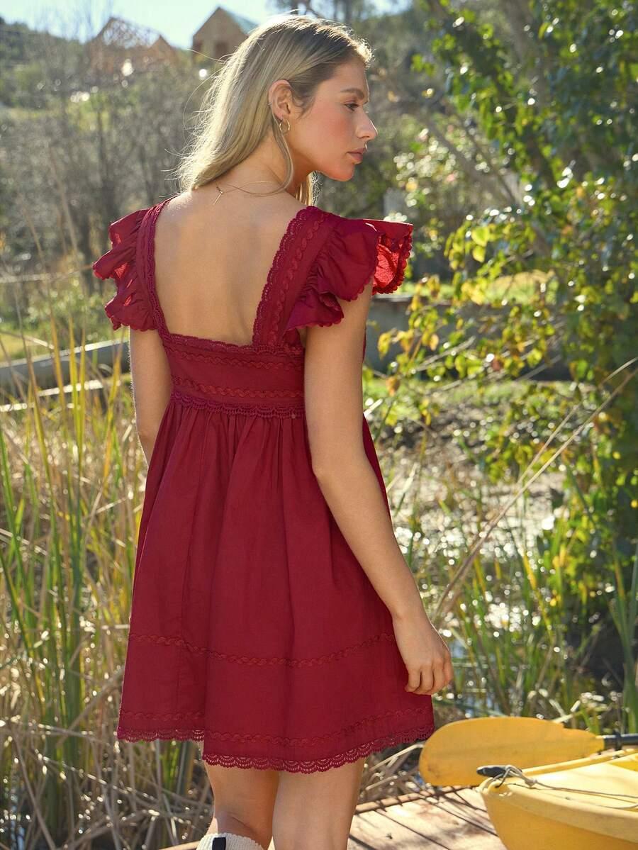 czerwona mini sukienka