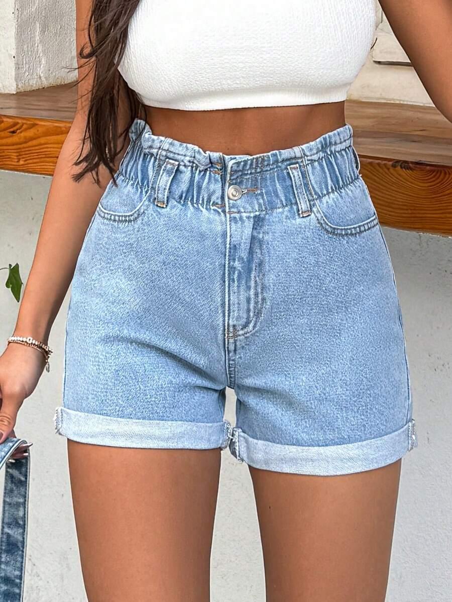 NIEBIESKIE SPODENKI JEANS