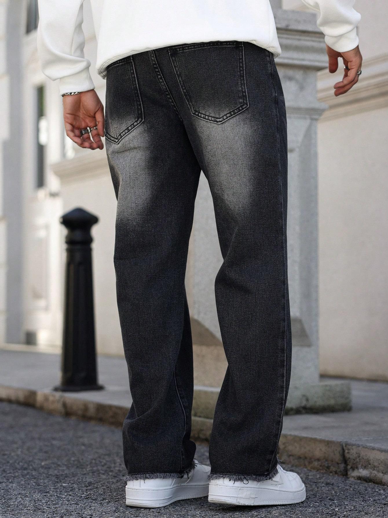 CZARNE SPODNIE JEANS