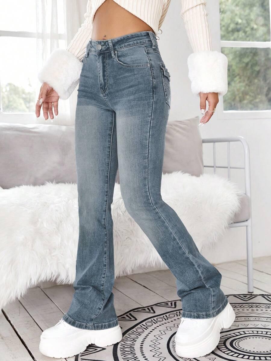 NIEBIESKIE SPODNIE JEANS