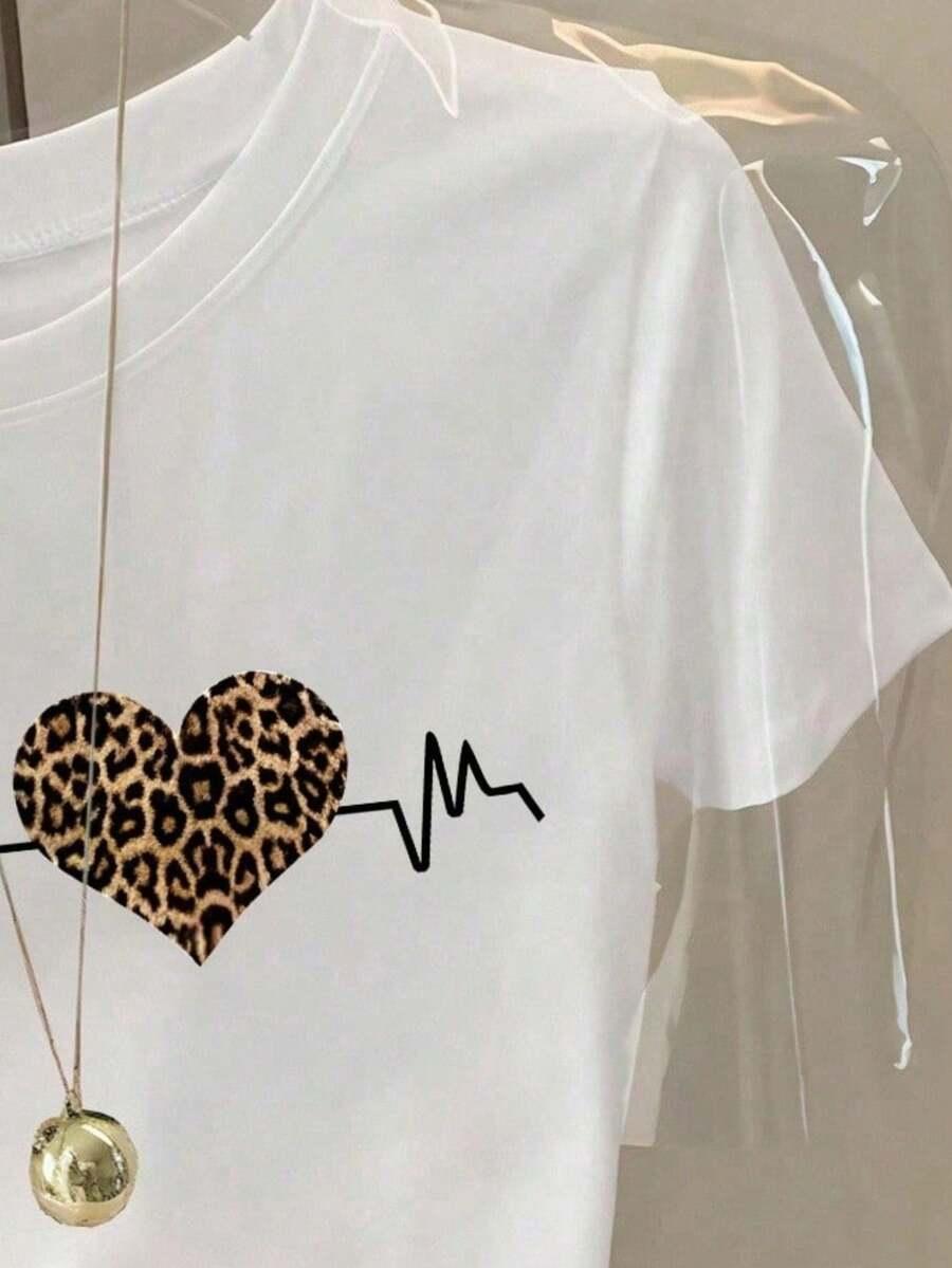 biały t-shirt nadruk 