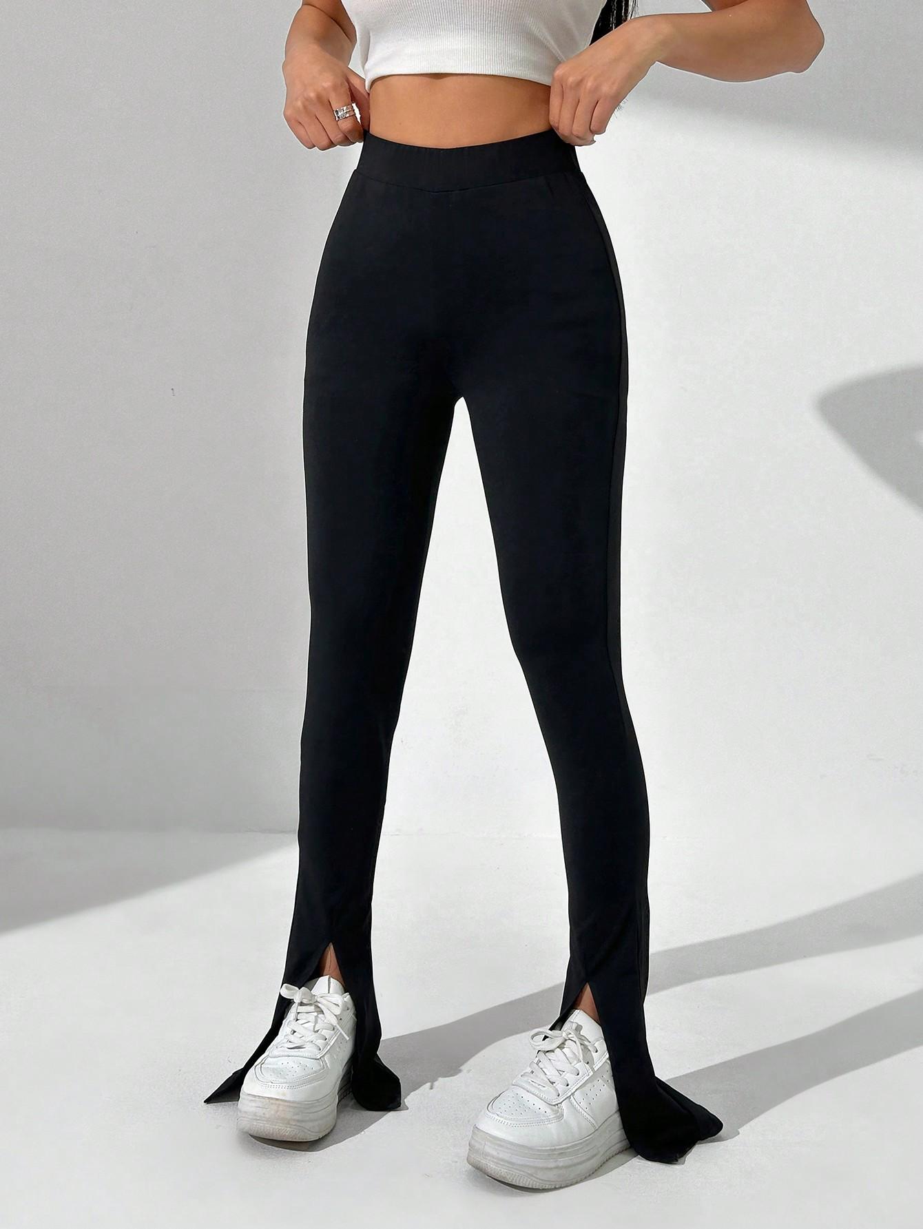 CZARNE LEGGINSY DZWONY
