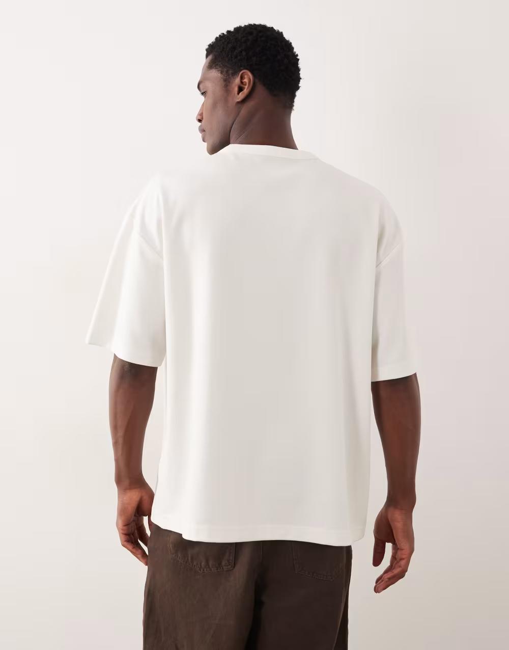 KREMOWY T-SHIRT basic