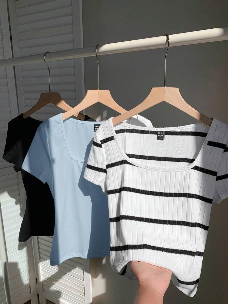 t-shirt krótki rękaw 3 pack