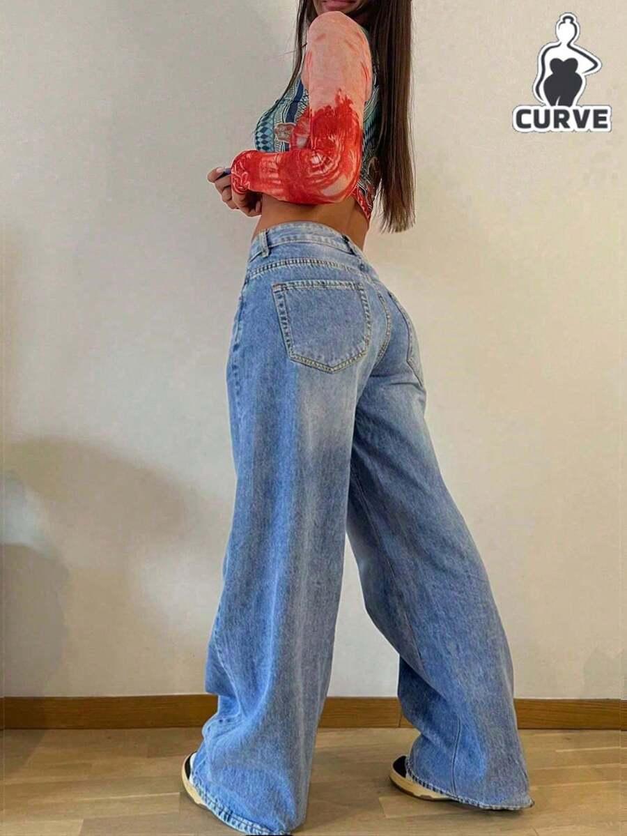 NIEBIESKIE SPODNIE JEANS