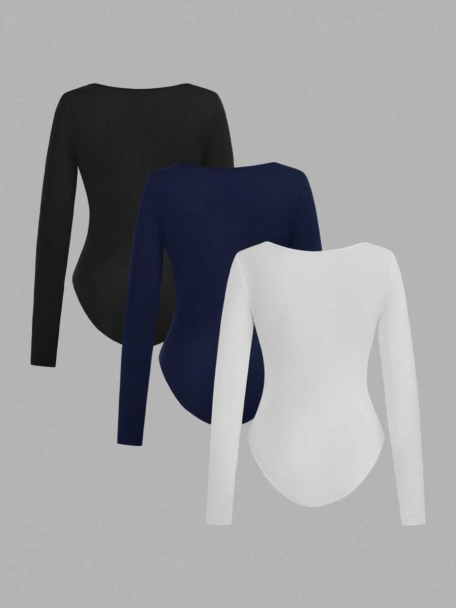 body długi rękaw 3-pack