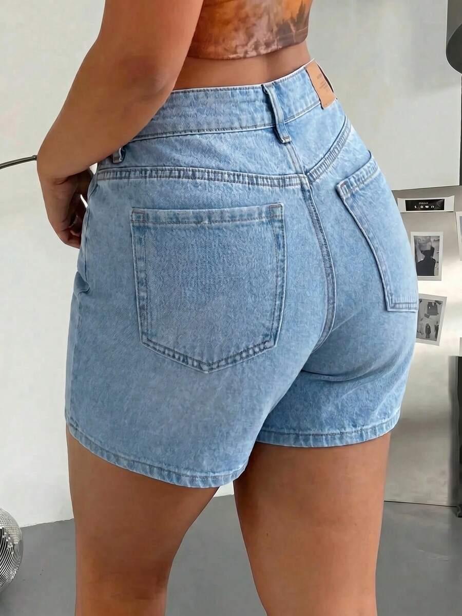 NIEBIESKIE SPODENKI JEANS