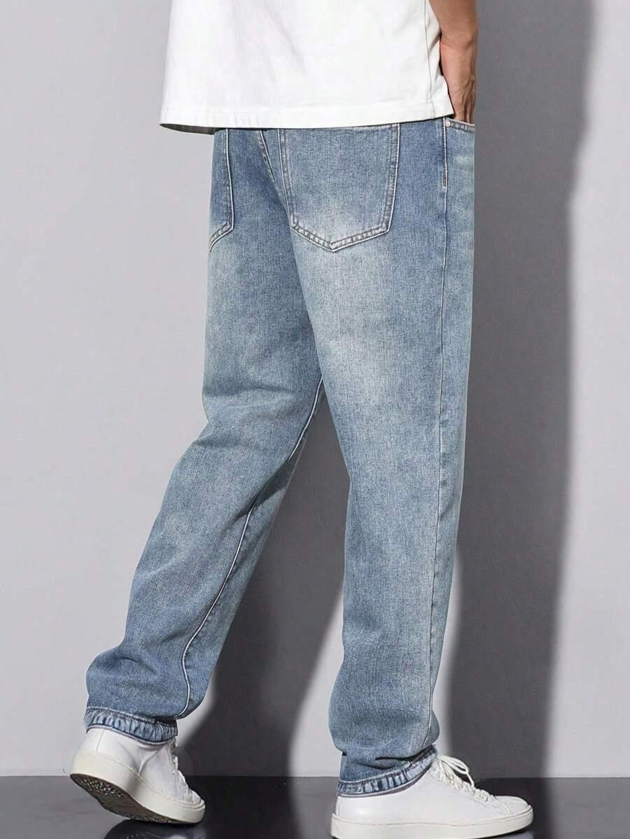 NIEBIESKIE SPODNIE JEANS
