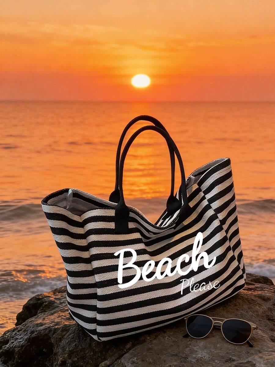 torba plażowa w paski