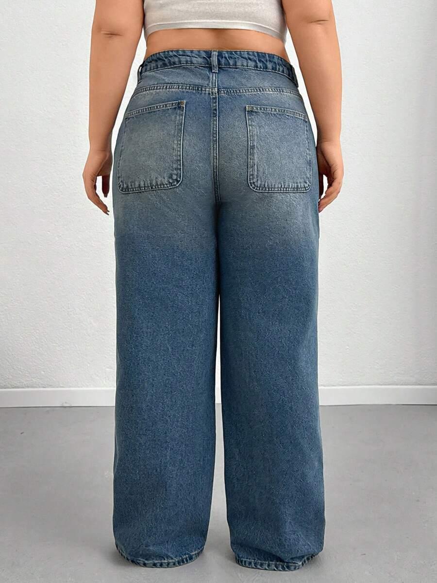 NIEBIESKIE SPODNIE JEANS