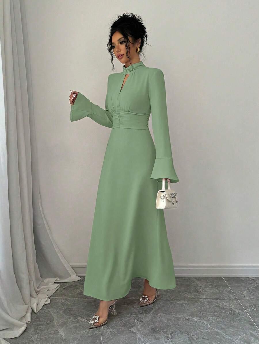 ELEGANCKA SUKIENKA WIECZOROWA MAXI 