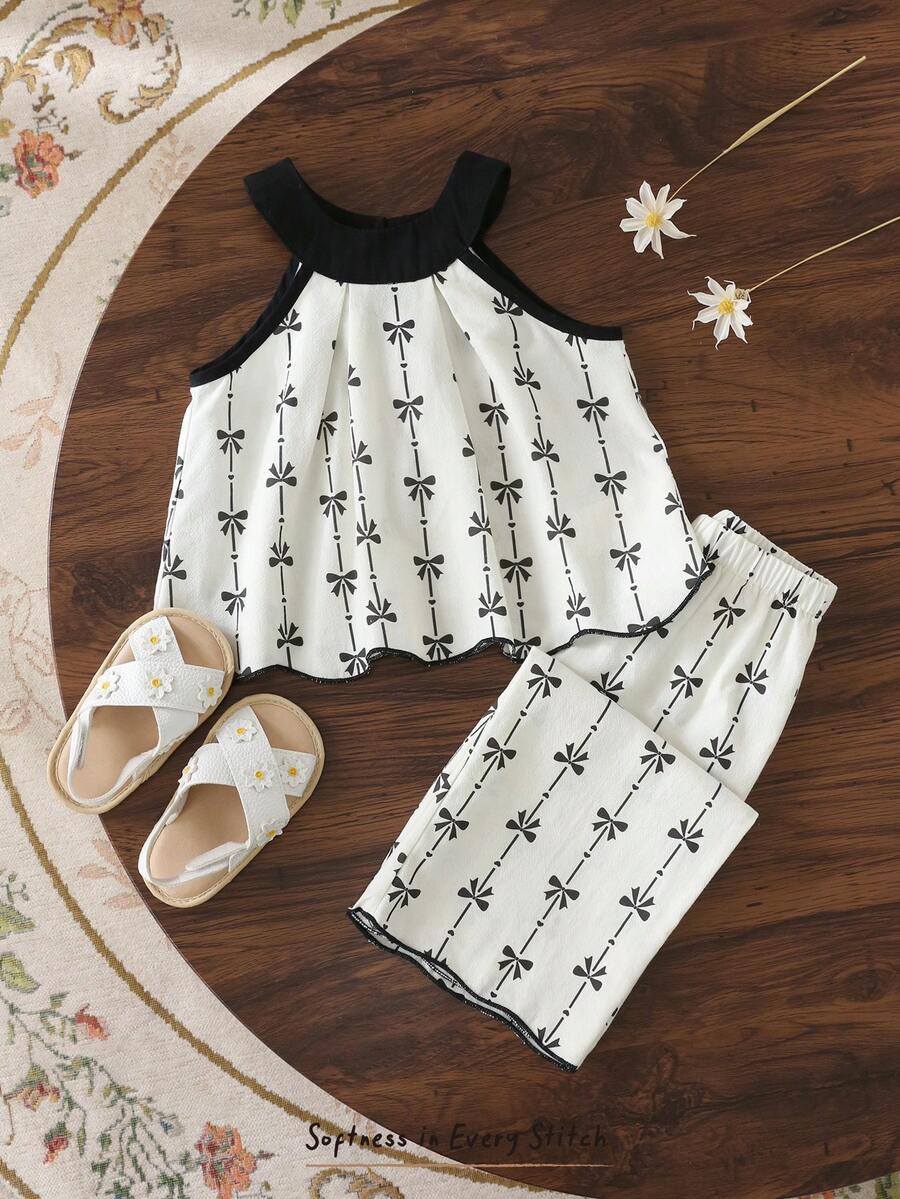 KOMPLET TOP SPODNIE PRINT