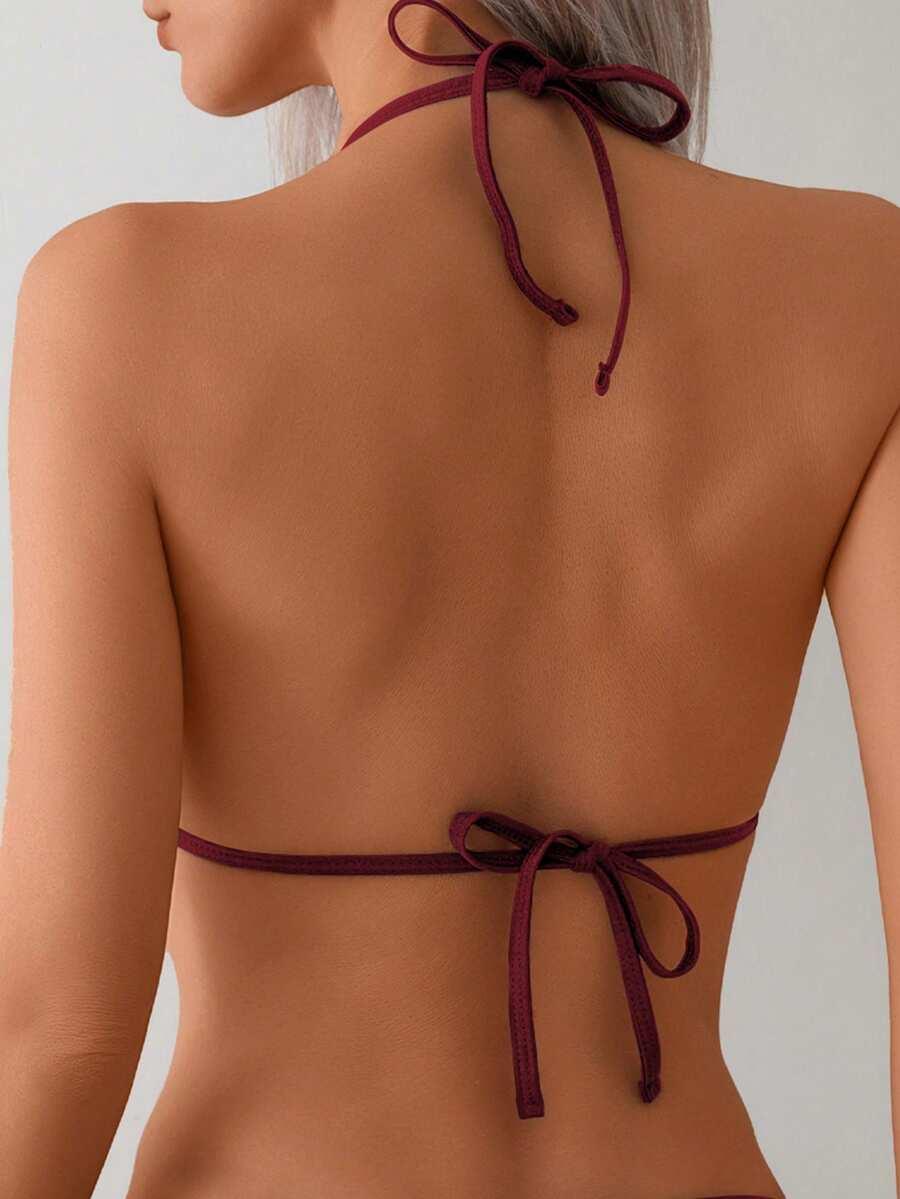 BORDOWE bikini strój kąpielowy