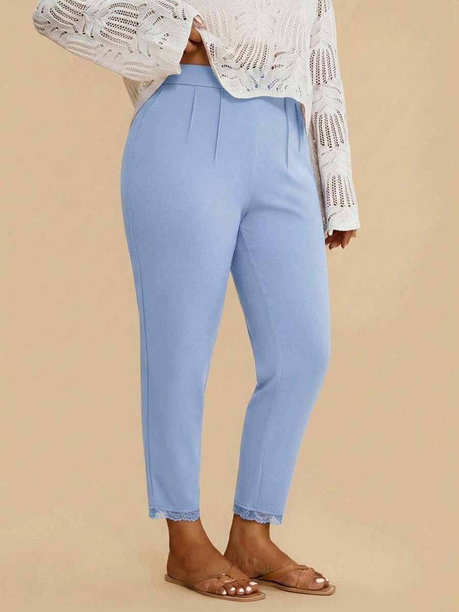 niebieskie spodnie casual