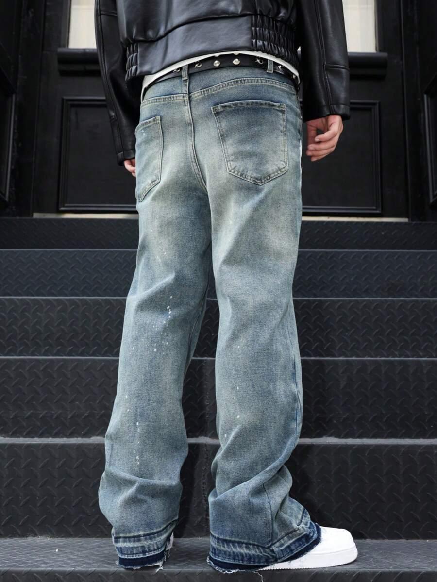 NIEBIESKIE SPODNIE JEANS