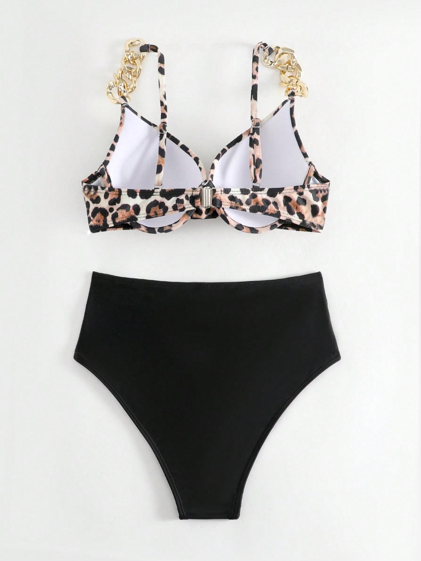 DWUCZĘŚCIOWY STRÓJ KĄPIELOWY ANIMAL PRINT
