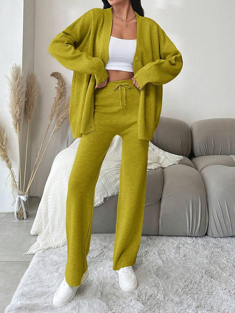 SWETER SPODNIE KOMPLET