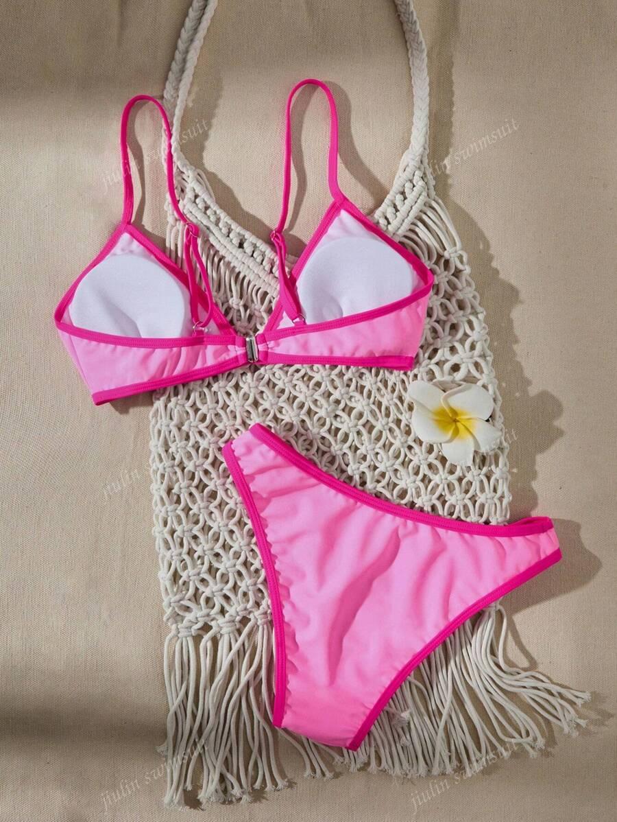 RÓŻOWE BIKINI KOMPLET