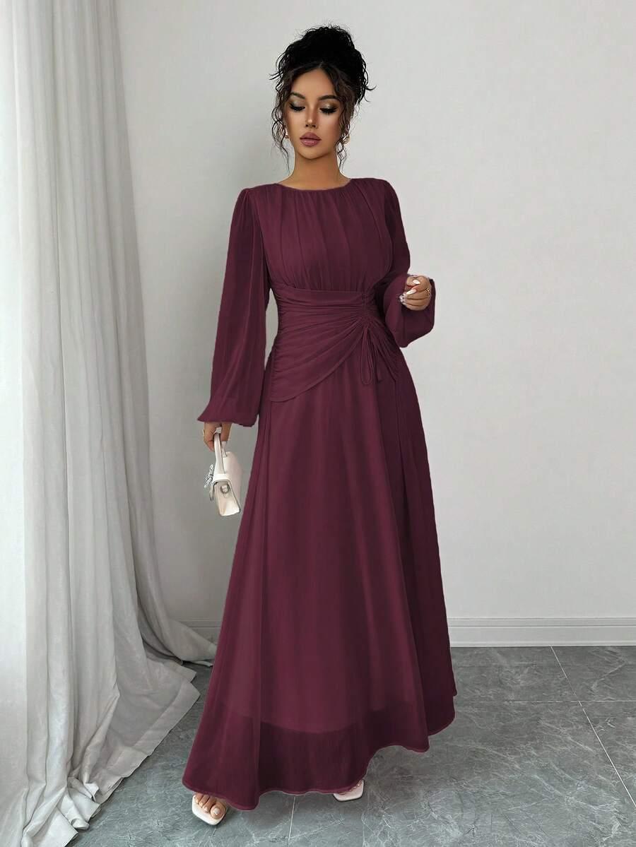 czerwona maxi sukienka 