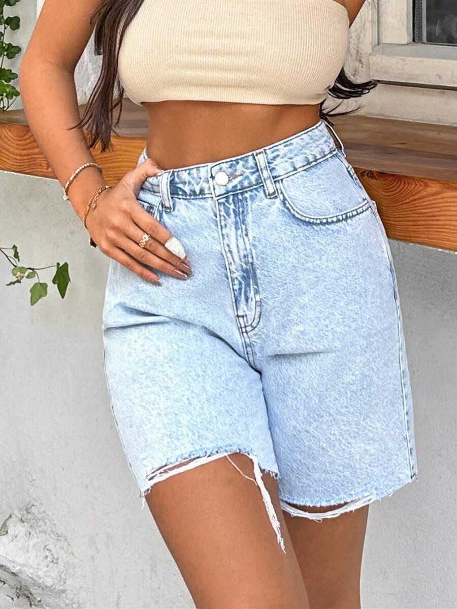 NIEBIESKIE SPODENKI JEANS