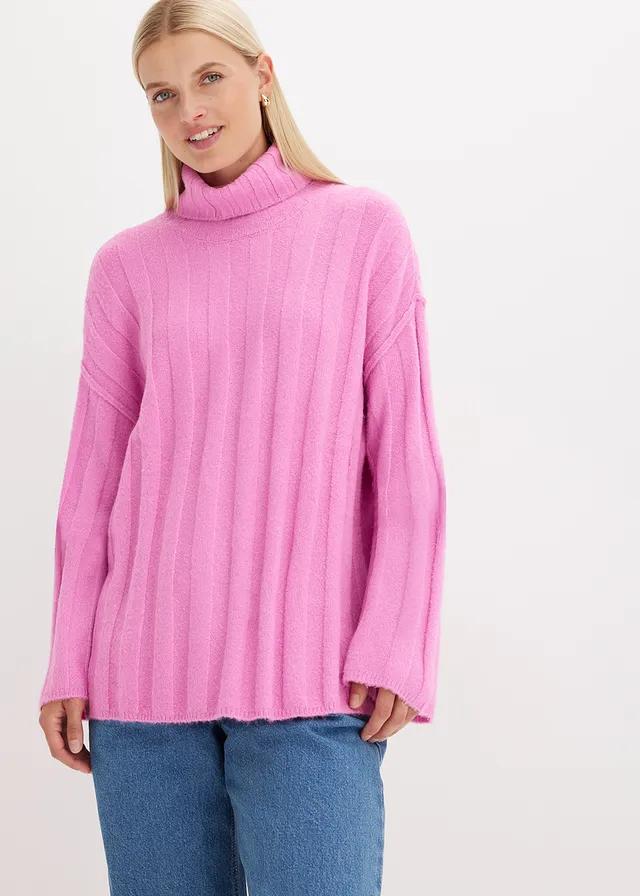 RÓŻOWY SWETER GOLF