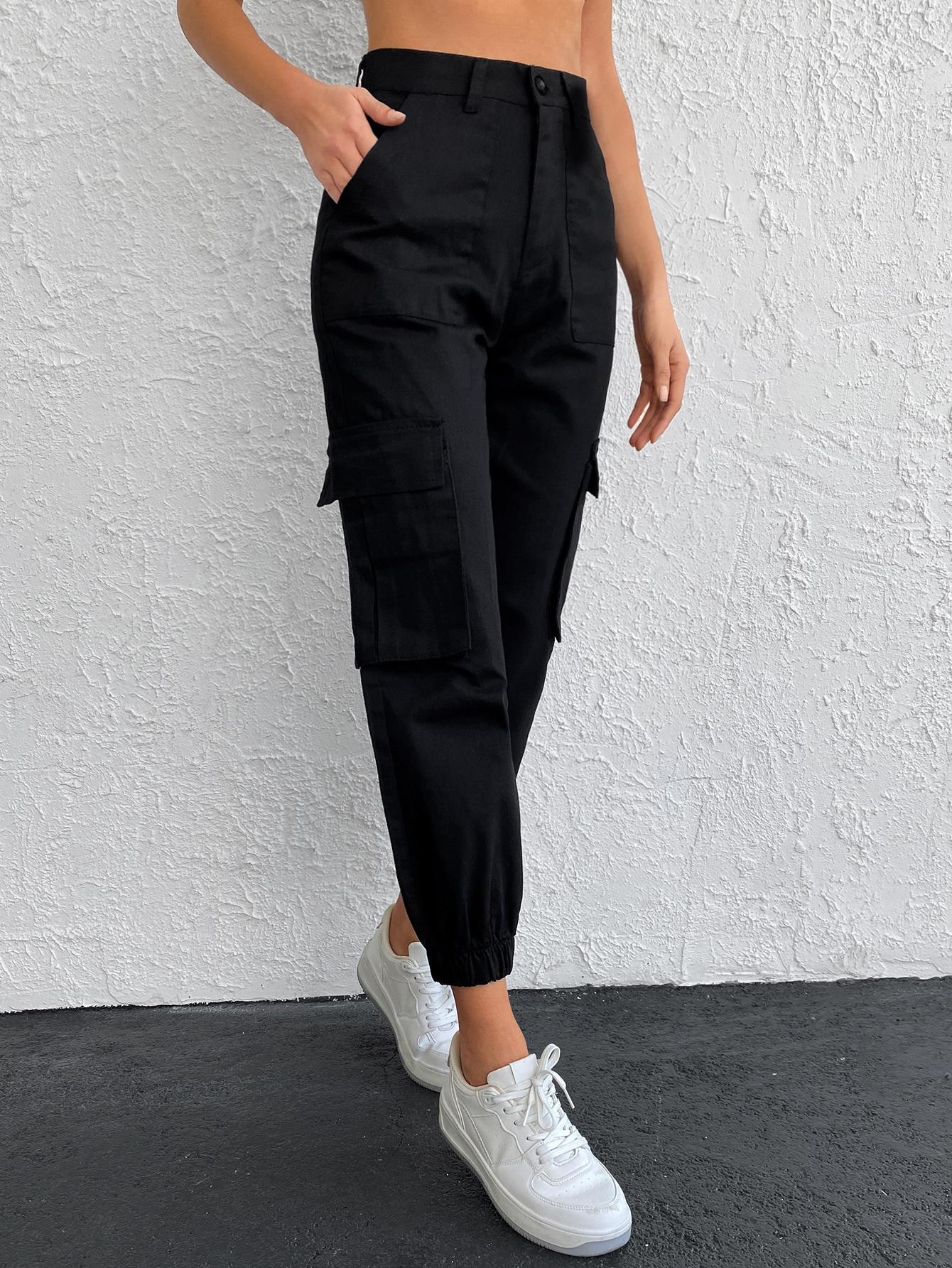 CZARNE SPODNIE JEANS 