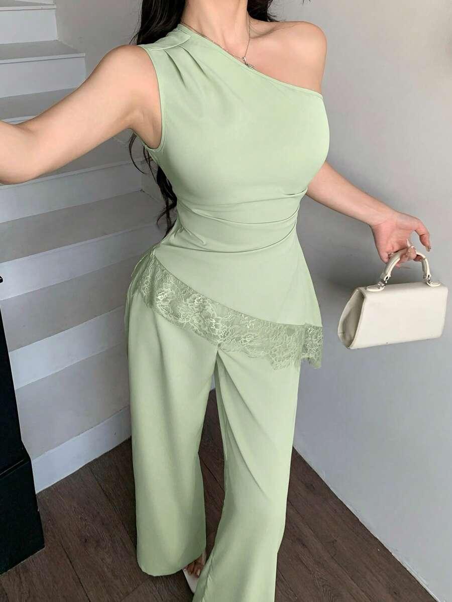 zielone spodnie casual