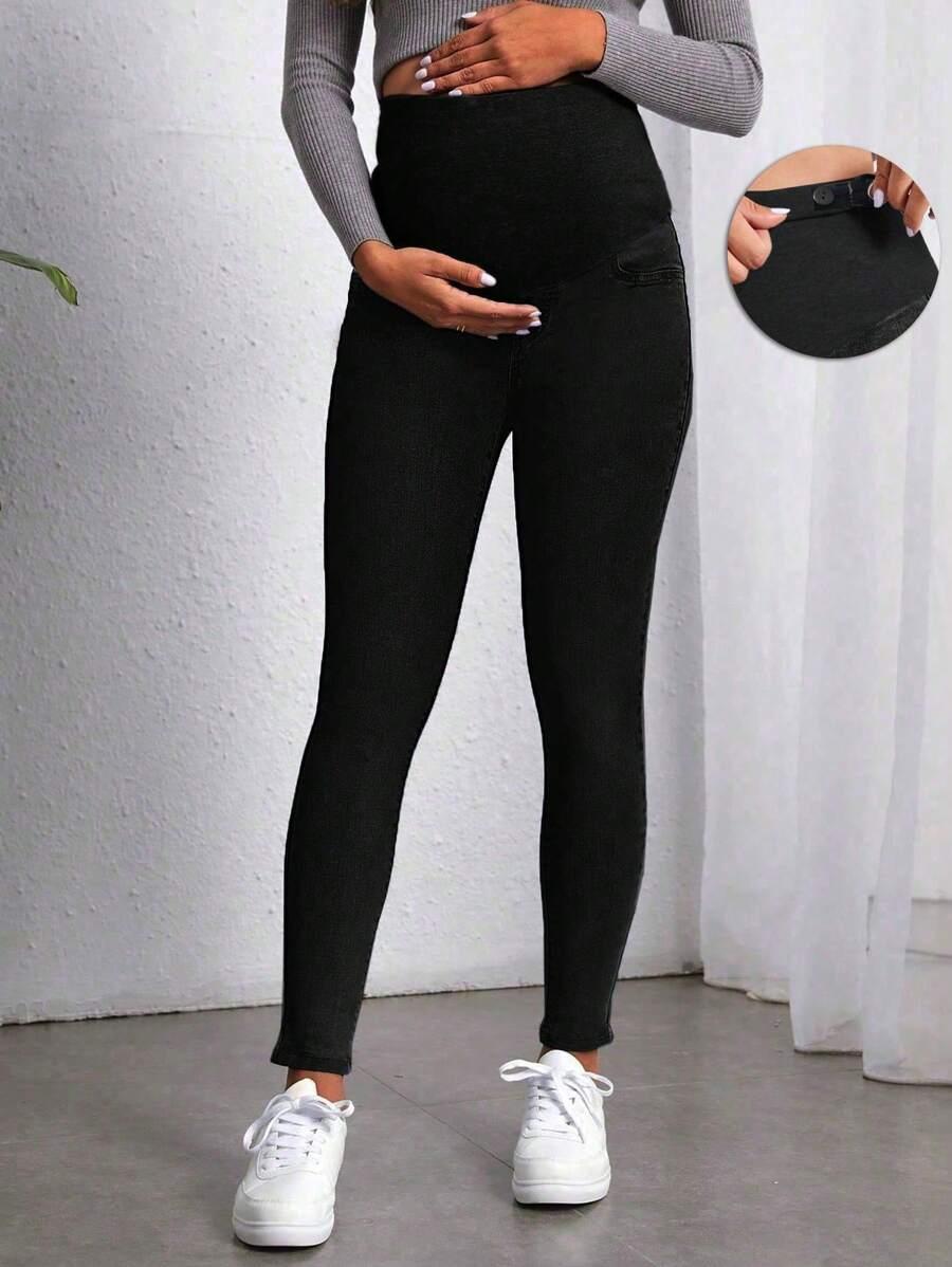 CIĄŻOWE SPODNIE JEANS RURKI